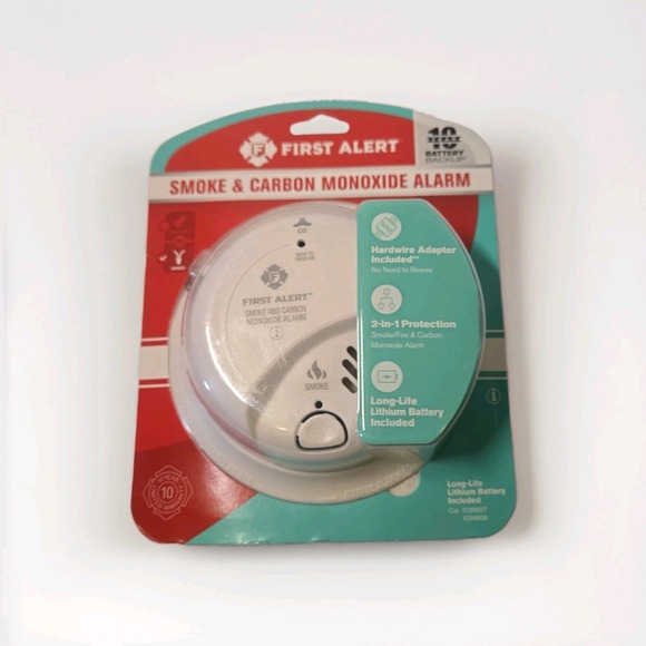 First Alert Other - First Alert 1039807 Smoke & Carbon Monoxide Alarm 10Y Battery Backup Z-Wave